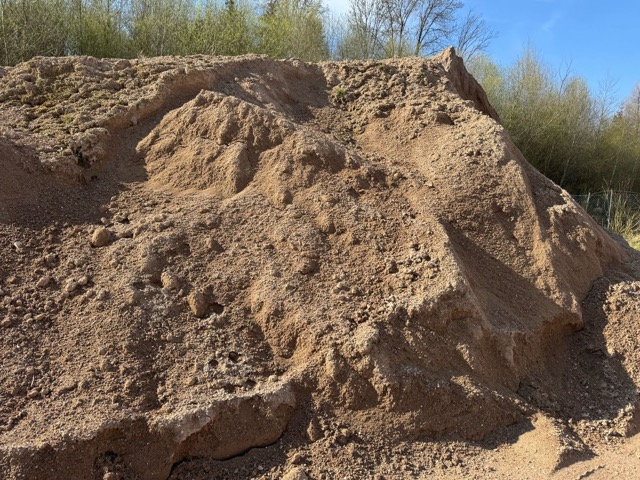 Recycelter Sand